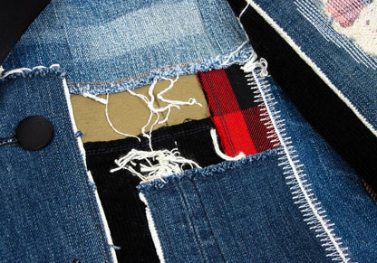 JUNYA WATANABE MAN Patchwork Denim Coat Indigo Size XS