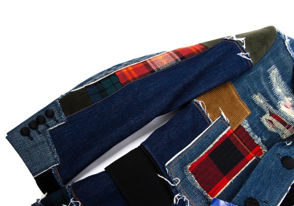 JUNYA WATANABE MAN Patchwork Denim Coat Indigo Size XS