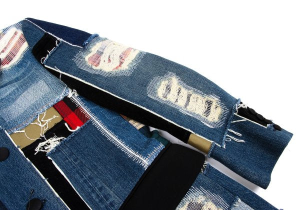 JUNYA WATANABE MAN Patchwork Denim Coat Indigo Size XS