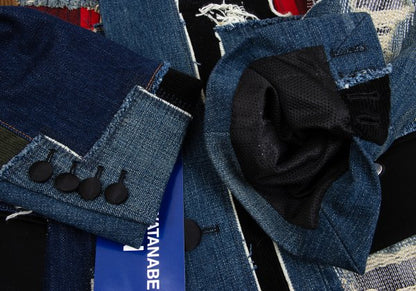 JUNYA WATANABE MAN Patchwork Denim Coat Indigo Size XS