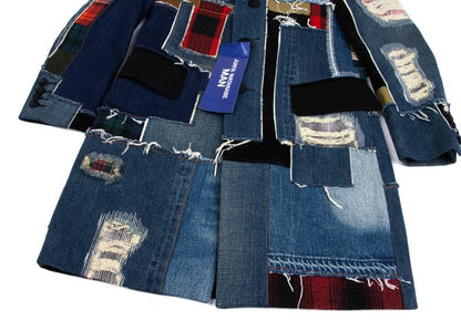 JUNYA WATANABE MAN Patchwork Denim Coat Indigo Size XS