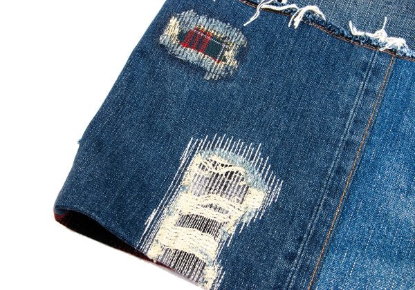 JUNYA WATANABE MAN Patchwork Denim Coat Indigo Size XS