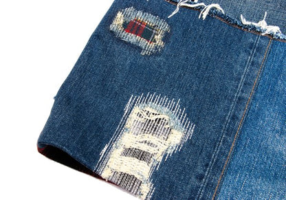 JUNYA WATANABE MAN Patchwork Denim Coat Indigo Size XS