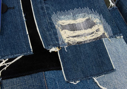JUNYA WATANABE MAN Patchwork Denim Coat Indigo Size XS
