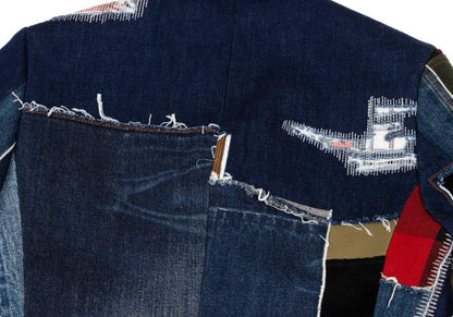 JUNYA WATANABE MAN Patchwork Denim Coat Indigo Size XS
