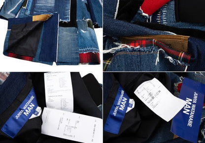 JUNYA WATANABE MAN Patchwork Denim Coat Indigo Size XS