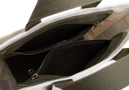 COMME des GARCONS SHIRT 25SS Canvas 2-Way Bag Ivory Khaki