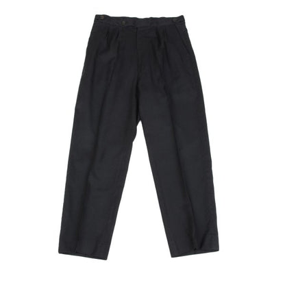 JUNIOR GAULTIER Nylon Cotton Pinstripe Pants Gray Size 50
