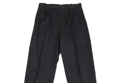 JUNIOR GAULTIER Nylon Cotton Pinstripe Pants Gray Size 50