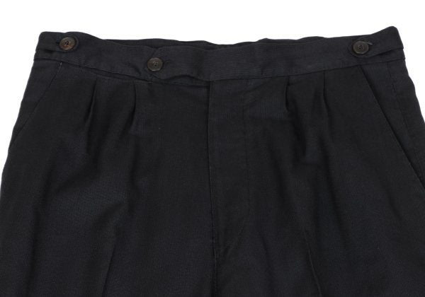 JUNIOR GAULTIER Nylon Cotton Pinstripe Pants Gray Size 50