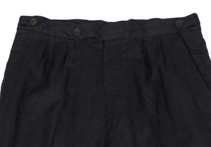 JUNIOR GAULTIER Nylon Cotton Pinstripe Pants Gray Size 50