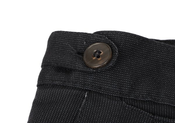 JUNIOR GAULTIER Nylon Cotton Pinstripe Pants Gray Size 50