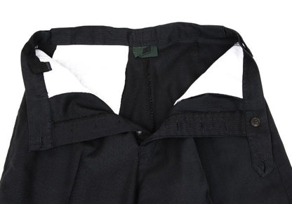 JUNIOR GAULTIER Nylon Cotton Pinstripe Pants Gray Size 50