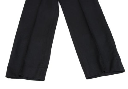 JUNIOR GAULTIER Nylon Cotton Pinstripe Pants Gray Size 50