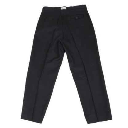 JUNIOR GAULTIER Nylon Cotton Pinstripe Pants Gray Size 50