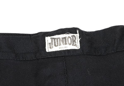JUNIOR GAULTIER Nylon Cotton Pinstripe Pants Gray Size 50