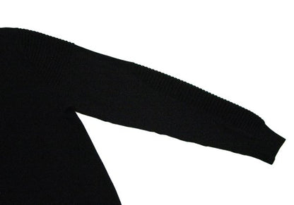 Neil Barrett Wool Rib Knit Panel Cardigan Black Size L