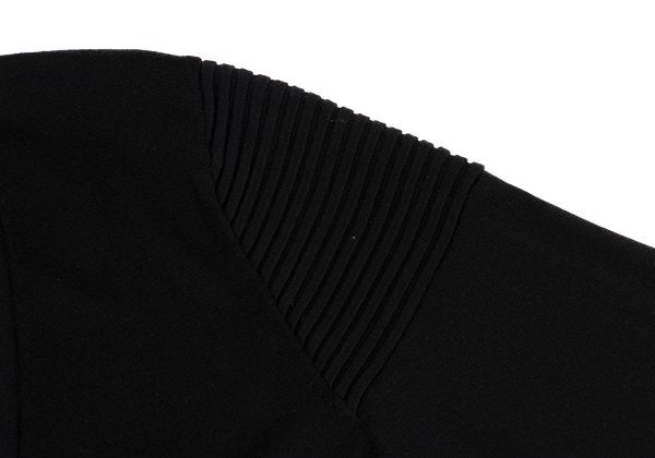 Neil Barrett Wool Rib Knit Panel Cardigan Black Size L