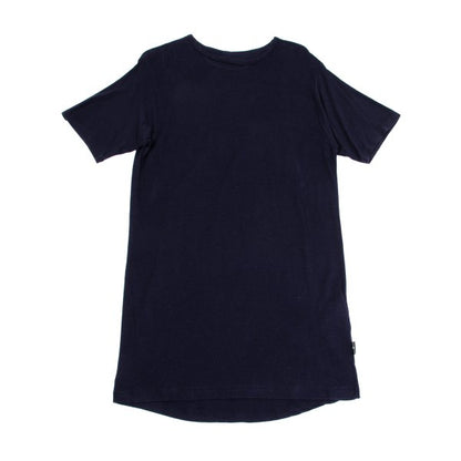 B Yohji Yamamoto 19AW Lyocell Cotton Long Shirt Navy Size 3