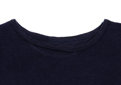 B Yohji Yamamoto 19AW Lyocell Cotton Long Shirt Navy Size 3