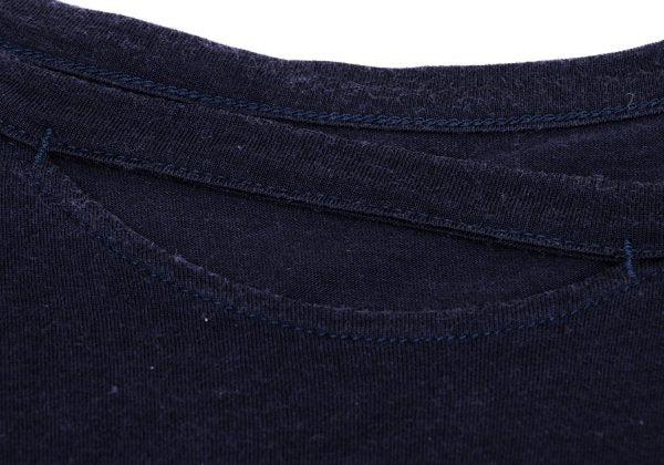 B Yohji Yamamoto 19AW Lyocell Cotton Long Shirt Navy Size 3