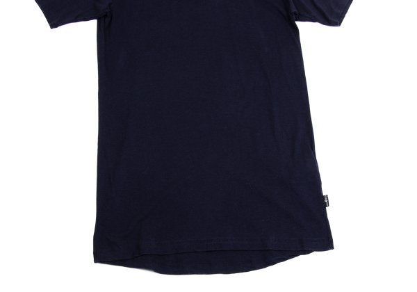 B Yohji Yamamoto 19AW Lyocell Cotton Long Shirt Navy Size 3