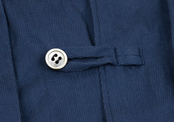 Yohji Yamamoto POUR HOMME Blue Cotton Eyelet Pullover Size M