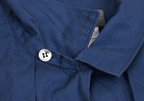 Yohji Yamamoto POUR HOMME Blue Cotton Eyelet Pullover Size M