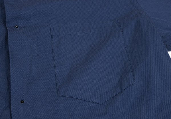 Yohji Yamamoto POUR HOMME Blue Cotton Eyelet Pullover Size M