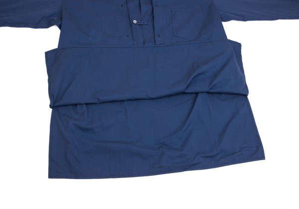 Yohji Yamamoto POUR HOMME Blue Cotton Eyelet Pullover Size M