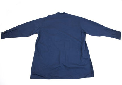 Yohji Yamamoto POUR HOMME Blue Cotton Eyelet Pullover Size M