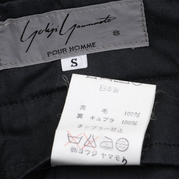 Yohji Yamamoto POUR HOMME 80s Wool Pants Black Size S