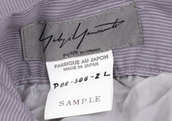 Yohji Yamamoto POUR HOMME Stripe Woven Pants Lavender Size M