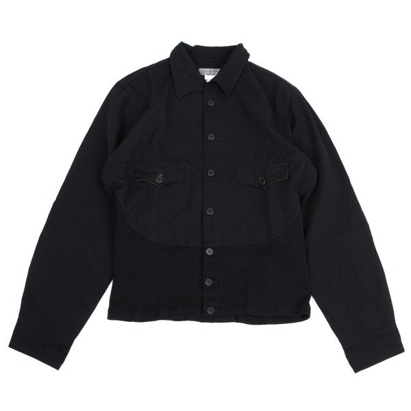 Yohji Yamamoto POUR HOMME Gabardine Knit Panel Jacket Size M