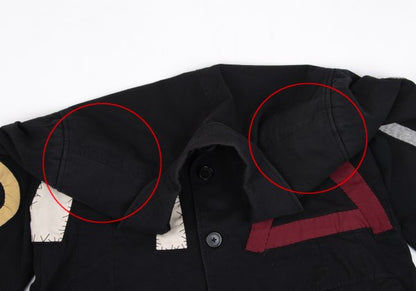 Yohji Yamamoto POUR HOMME Alphabet Patch Jacket Black Size S