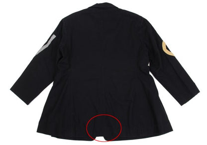 Yohji Yamamoto POUR HOMME Alphabet Patch Jacket Black Size S