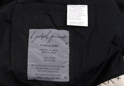 Yohji Yamamoto POUR HOMME Alphabet Patch Jacket Black Size S