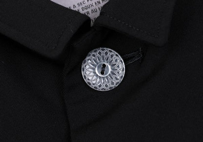 Yohji Yamamoto POUR HOMME Black Wool Fly-Front Jacket Size S