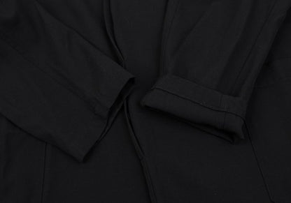 Yohji Yamamoto POUR HOMME Black Wool Fly-Front Jacket Size S