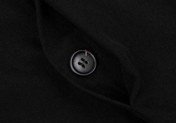 Yohji Yamamoto POUR HOMME Black Wool Fly-Front Jacket Size S