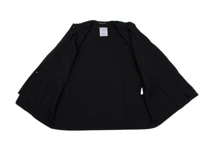 Yohji Yamamoto POUR HOMME Black Wool Fly-Front Jacket Size S
