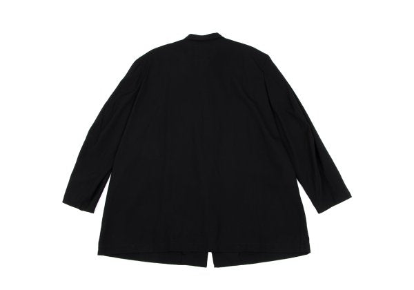 Yohji Yamamoto POUR HOMME Black Wool Fly-Front Jacket Size S