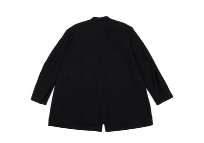 Yohji Yamamoto POUR HOMME Black Wool Fly-Front Jacket Size S