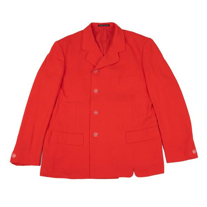 Yohji Yamamoto POUR HOMME Rayon Lapel Jacket Red Size M