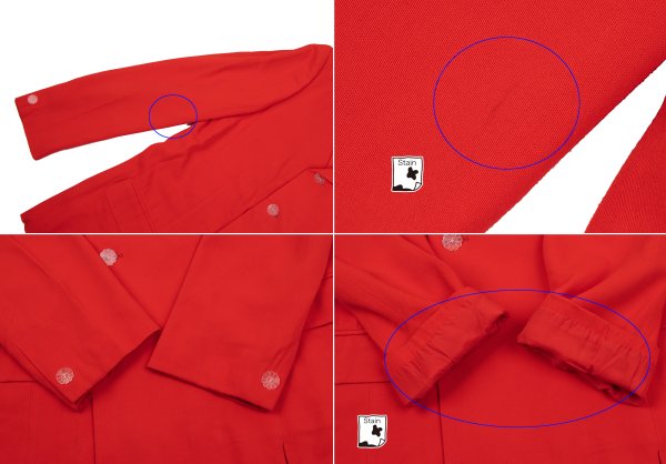 Yohji Yamamoto POUR HOMME Rayon Lapel Jacket Red Size M