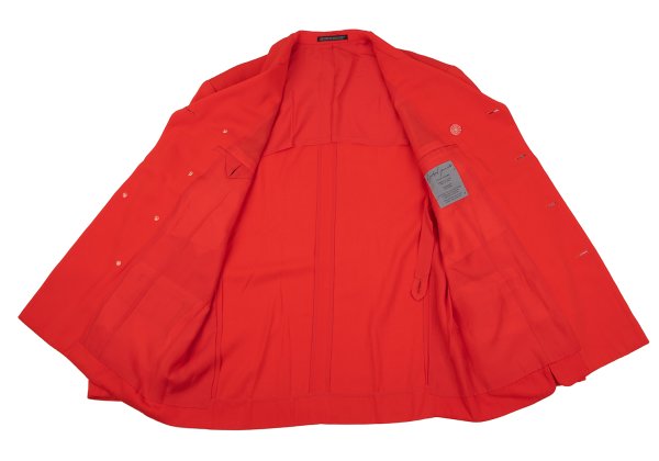 Yohji Yamamoto POUR HOMME Rayon Lapel Jacket Red Size M