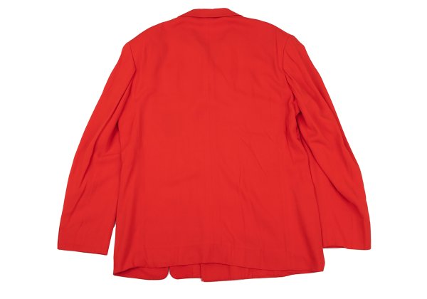 Yohji Yamamoto POUR HOMME Rayon Lapel Jacket Red Size M