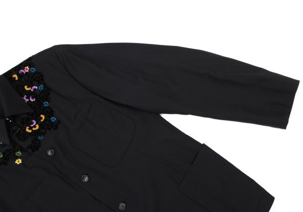 Yohji Yamamoto POUR HOMME 93SS Velour Jacket Black Size M