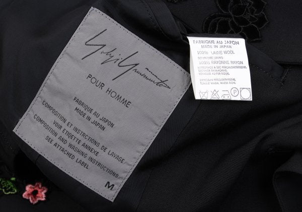 Yohji Yamamoto POUR HOMME 93SS Velour Jacket Black Size M