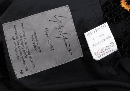 Yohji Yamamoto POUR HOMME 93SS Velour Jacket Black Size M